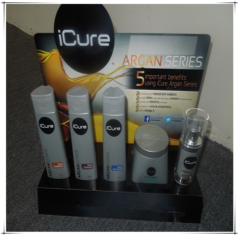 東莞亞克力廠家直銷 黑色亞克力展示架 化妝品展示架